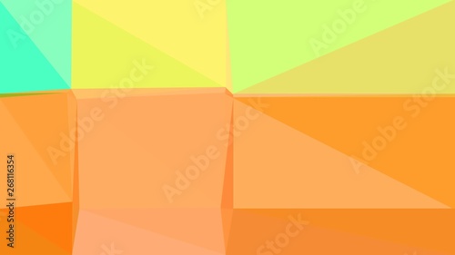 pastel orange  aqua marine and khaki color geometric triangle background. simple illustration trendy abstract for poster design  cards  wallpaper or texture