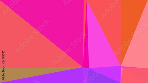 geometric pastel red, medium orchid and deep pink color background. for creative poster, cards, wallpaper or texture design