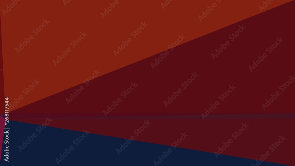 modern contemporary art with dark red, saddle brown and very dark blue colors. simple geometric background for poster, cards, wallpaper or texture