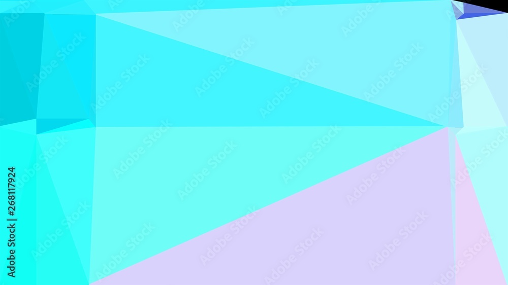 modern contemporary art with lavender blue, aqua marine and bright turquoise colors. simple geometric background for poster, cards, wallpaper or texture