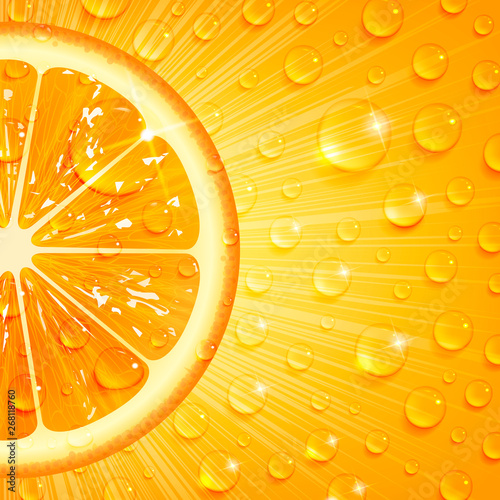 Juicy Orange Background