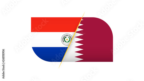 Football competition Paraguay vs Qatar.