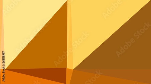 retro style triangle illustration. sienna, khaki and dark orange colors. for poster, cards, wallpaper design or backdrop texture