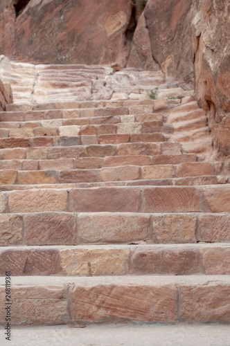 Close up of stone staircase