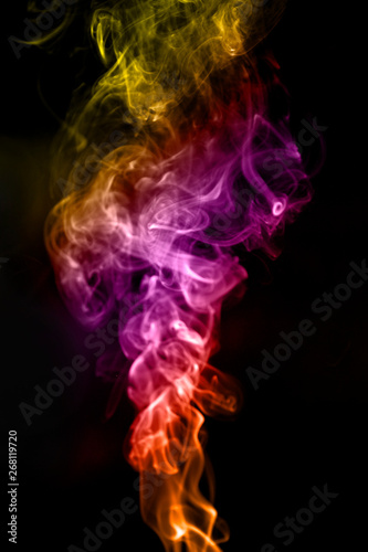 abstract multicolored smoke