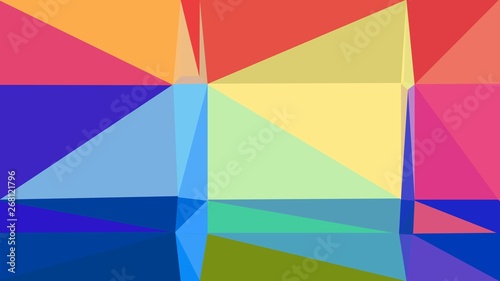 abstract geometric background with triangles and strong blue, burly wood and moderate pink colors. for poster, banner, wallpaper or texture