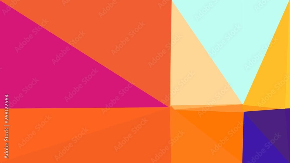 geometric triangles style in tomato, pale turquoise and sandy brown color. abstract triangles composition. for poster, cards, wallpaper or texture geometric triangles style in tomato, pale turquoise and sandy brown color. abstract triangles composition. for poster, cards, wallpaper or texture
