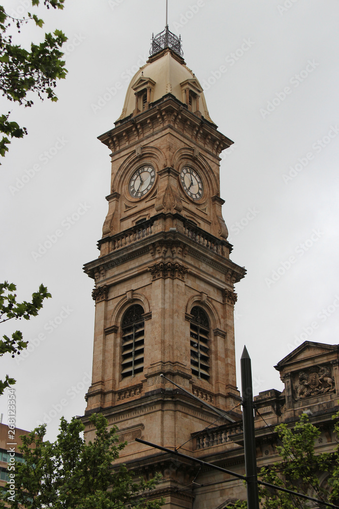 clock tower of the post office in adelaide (australia)