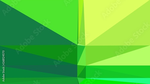 green yellow, forest green and lime green color geometric triangle background. simple illustration trendy abstract for poster design, cards, wallpaper or texture