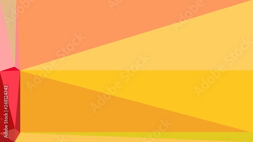 abstract geometric background with sandy brown, crimson and vivid orange colors. geometric triangle style composition for poster, cards, wallpaper or texture