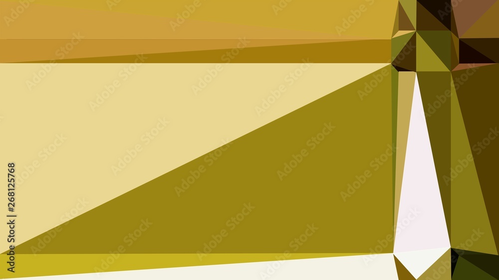 abstract geometric background with triangles and dark golden rod, very dark green and khaki colors. for poster, banner, wallpaper or texture abstract geometric background with triangles and dark golden rod, very dark green and khaki colors. for poster, banner, wallpaper or texture