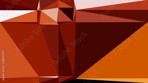 Abstract color triangles geometric background with firebrick, very dark red and baby pink colors for poster, cards, wallpaper or texture