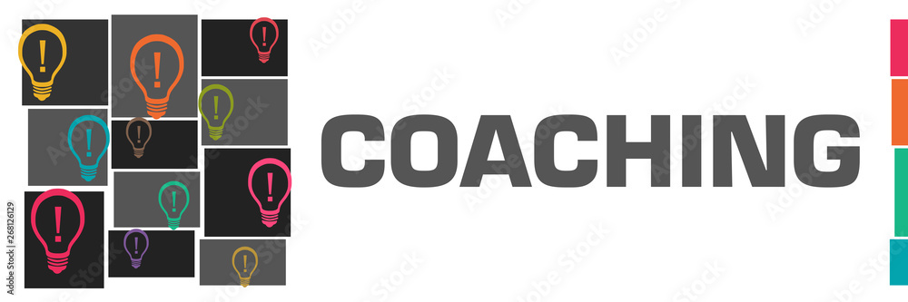 Coaching Dark Colorful Bulbs Grid Left Coaching Dark Colorful Bulbs Grid Left