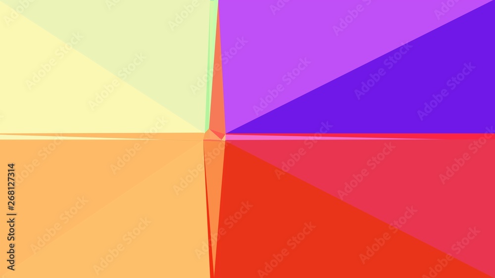 Abstract color triangles geometric background with khaki, crimson and blue violet colors for poster, cards, wallpaper or texture