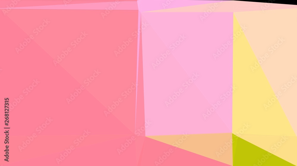 geometric triangle abstract background with light salmon, light coral and pink colors for poster, cards, wallpaper or backdrop texture