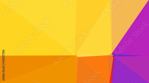 dark orchid, pastel orange and dark orange color background with triangles. triangles style of different size and shape. simple geometric background for poster, cards, wallpaper or texture