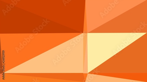 coffee, khaki and coral colored contemporary art. simple geometric shape background for poster, banner, wallpaper or texture