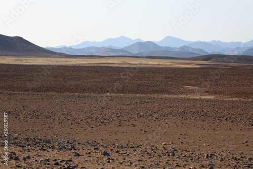 pustynny bezkresny księżycowy krajobraz z andami w tle w argentynie
