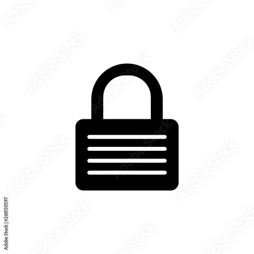 Lock vector icon. This icon use for admin panels, website, interfaces, mobile apps 