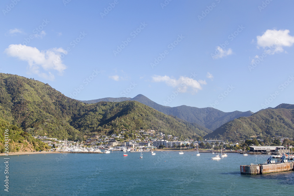 Scenic view of Picton in New Zealand