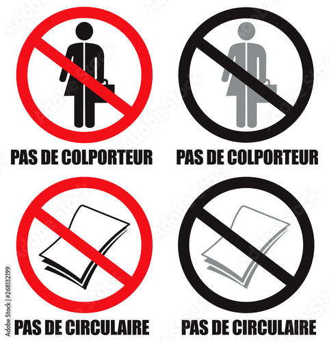 No soliciting and no flyers sign vector