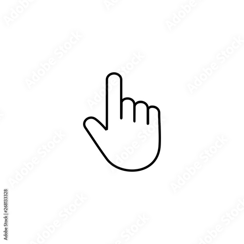 Hand cursor icon vector