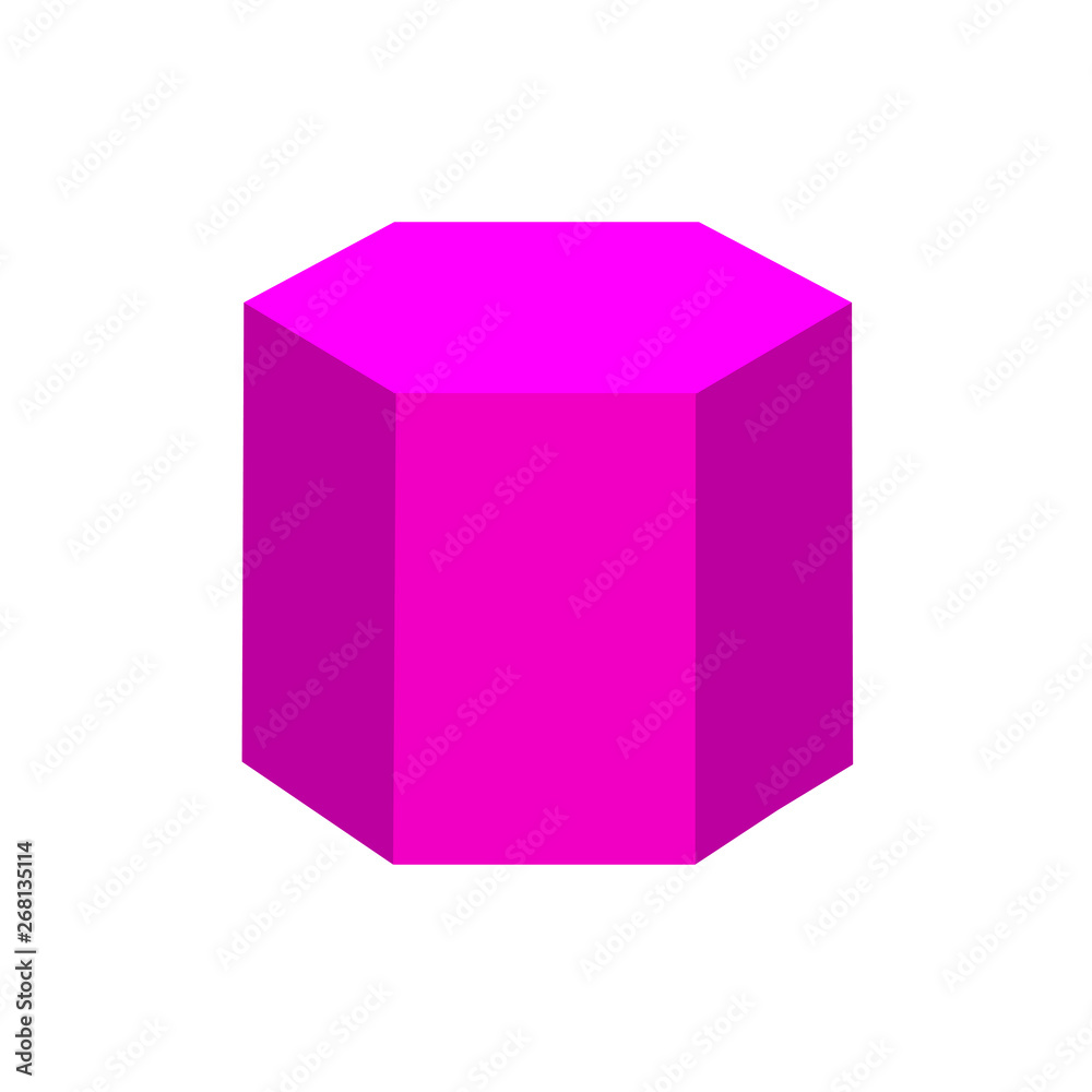 Hexagonal prism shape