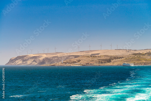 Cape Jervis windmills and lighthouse