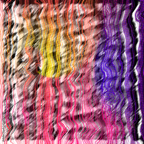 Abstract wavy halftone stripes.
