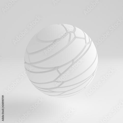 White abstract background. 3d illustration, 3d rendering. © Pierell