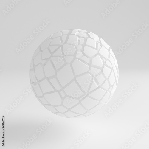 White abstract background. 3d illustration  3d rendering.