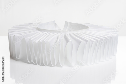 Fototapeta ruff - historic renaissance fashion style ruffle collar