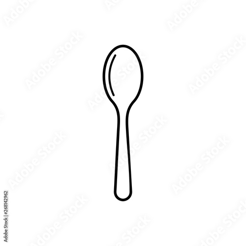 Spoon icon, Spoon Symbol vector