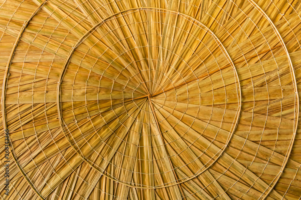 Hand-made wicker from bamboo, Artwork for home decorations.