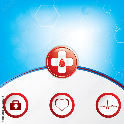 Abstract medical background.