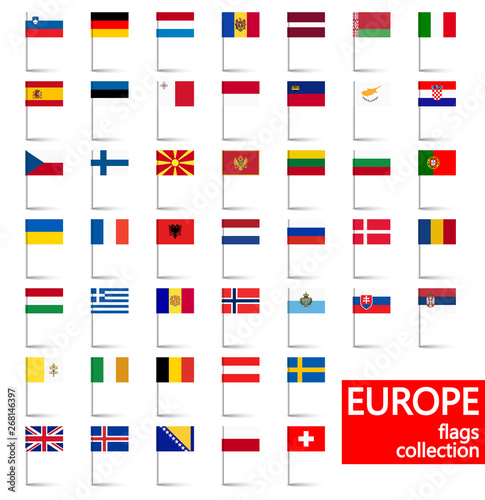 all country flags of Europe