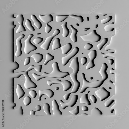 Beautiful white relief texture background. 3d illustration  3d rendering.