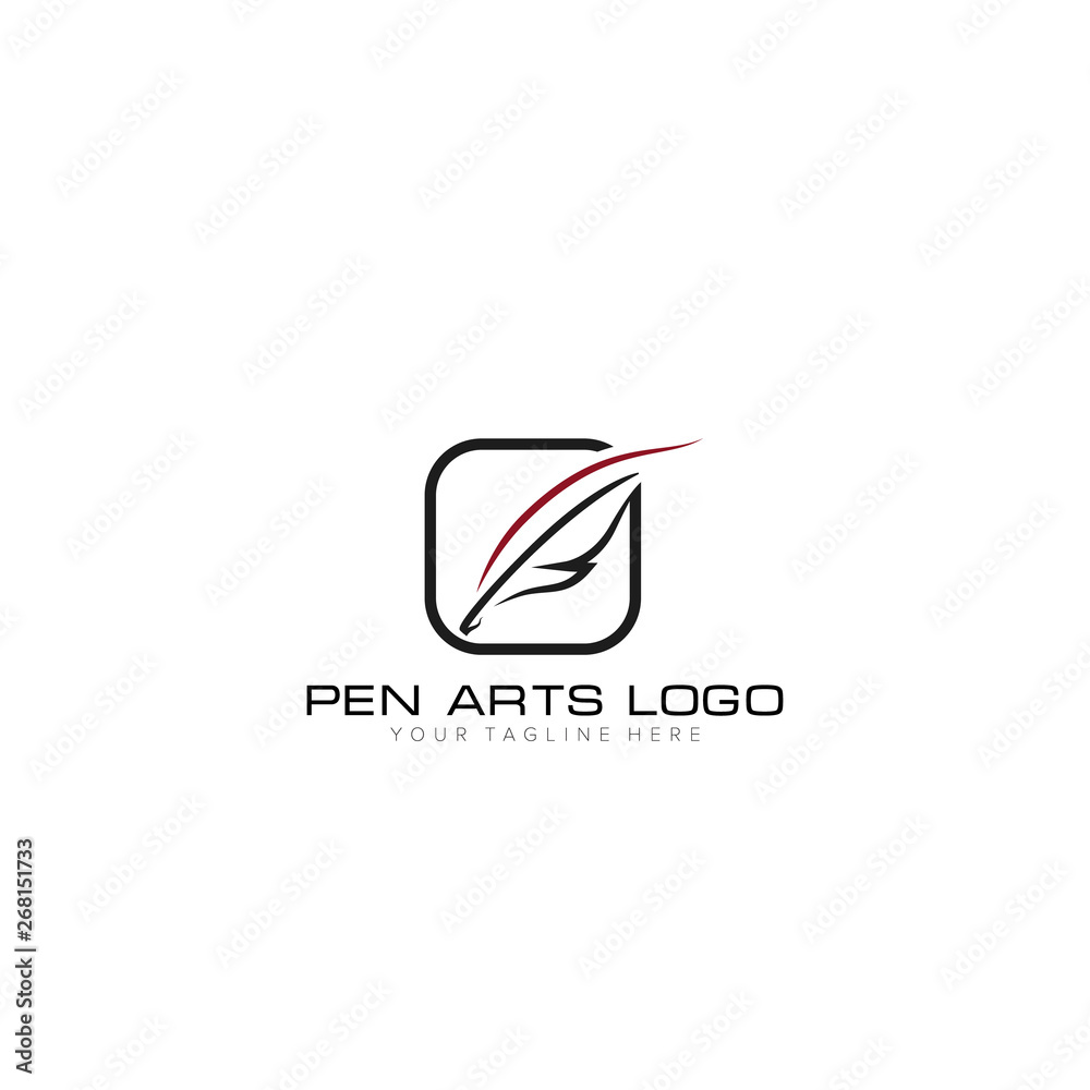 Pen Arts Logo with line Pen Arts Logo with line