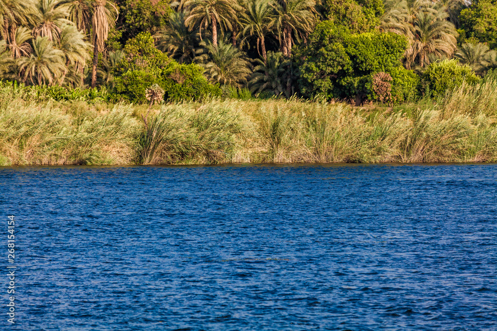 View of Nile river in Luxor, Egypt View of Nile river in Luxor, Egypt