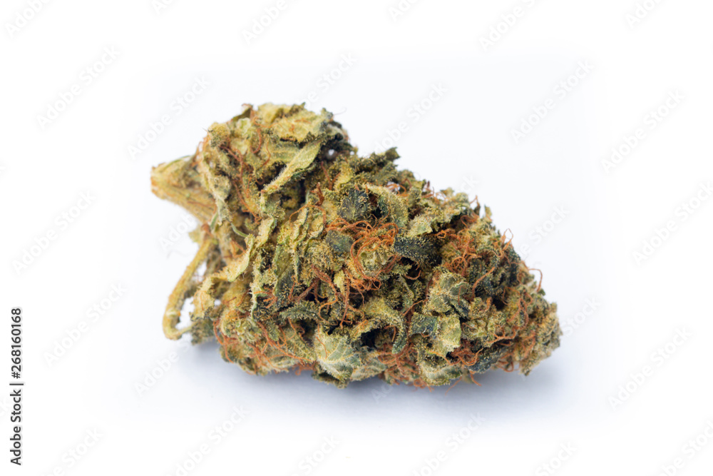 Legal Marijuana flowers on simple background Legal Marijuana flowers on simple background
