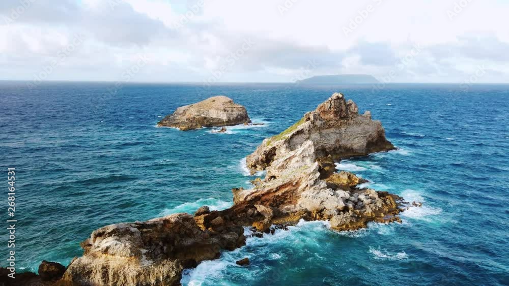 Beautiful view of Pointe des Châteaux, Peninsula, Grande-Terre, Guadeloupe, Caribbean Beautiful view of Pointe des Châteaux, Peninsula, Grande-Terre, Guadeloupe, Caribbean