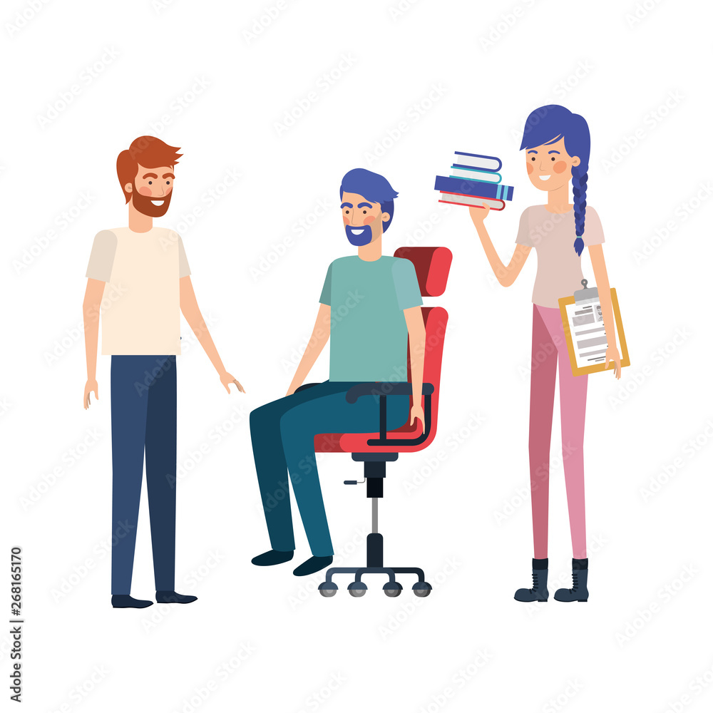 group of people with sitting in office chair group of people with sitting in office chair