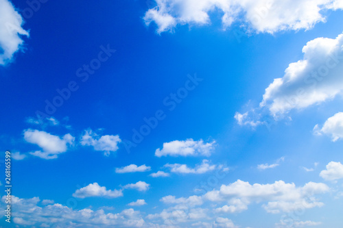 Blue sky with white clouds