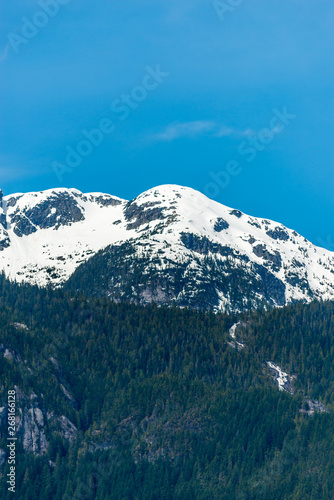 View of mountains in British Columbia  Canada.