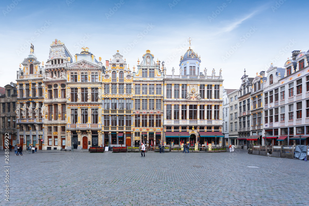 Grand Place square in Brussels, famous tourist destination, Belgium