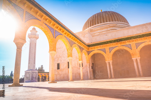 Mausoleum of Habib Bourgiba, the first President of the Republic of Tunisia. Monastir photo