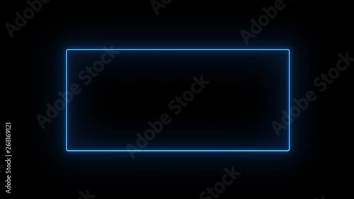 4K Abstract neon glow color moving seamless art loop background abstract motion screen background animated box shapes. Loop lines colorful design, looped animation.