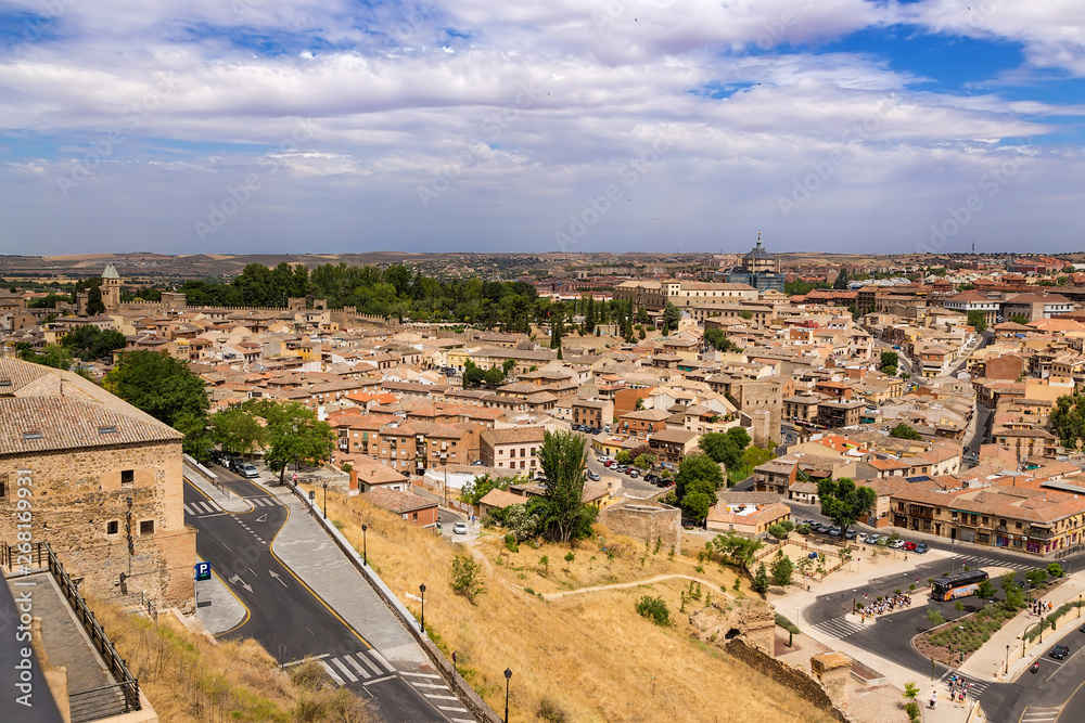 Toledo, Spain. View of the city from the top point