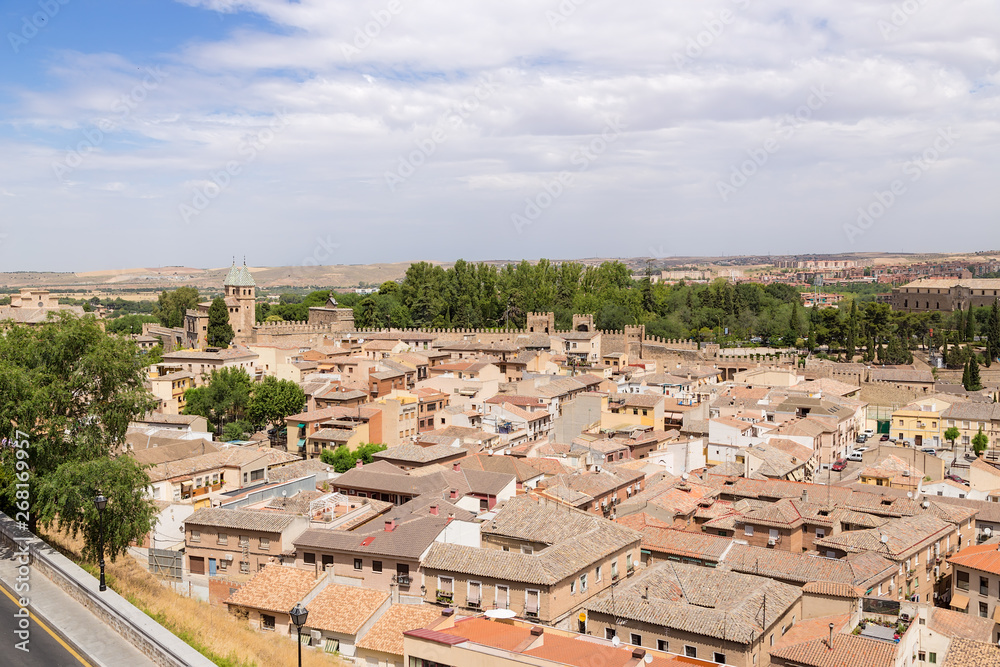 Toledo, Spain. View of the city and fortifications