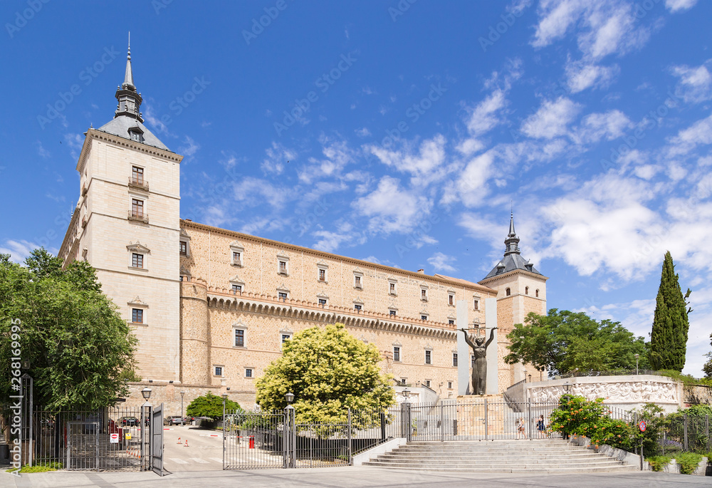 Toledo, Spain. Royal Alcazar Castle (UNESCO World Heritage List)